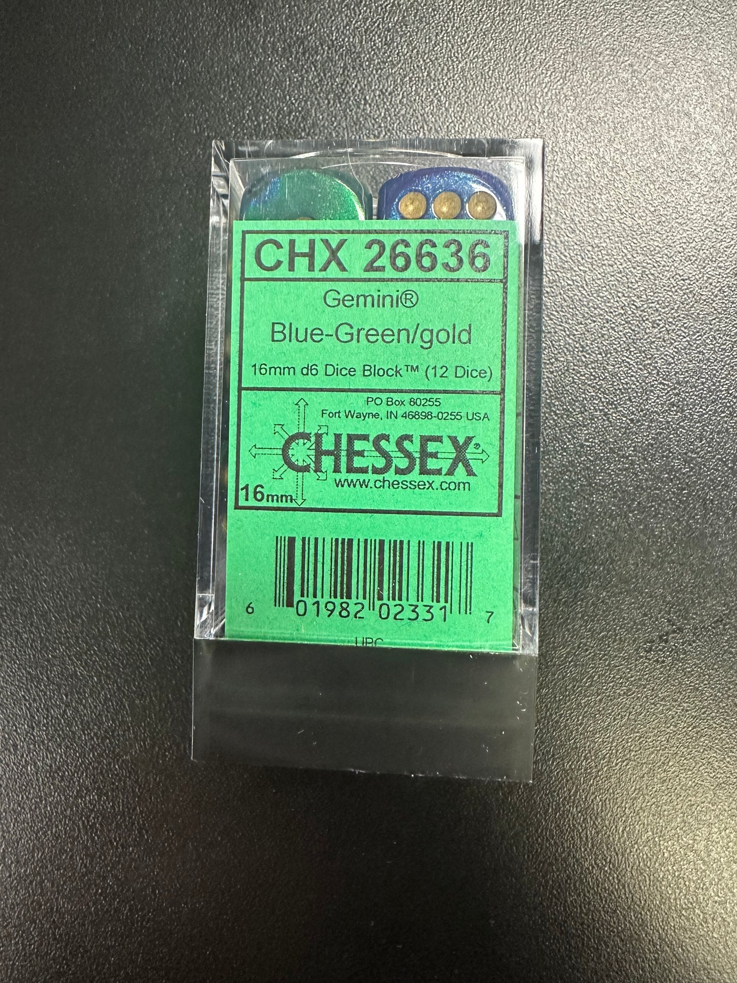 Chessex Dice - 16 mm, assorted colors