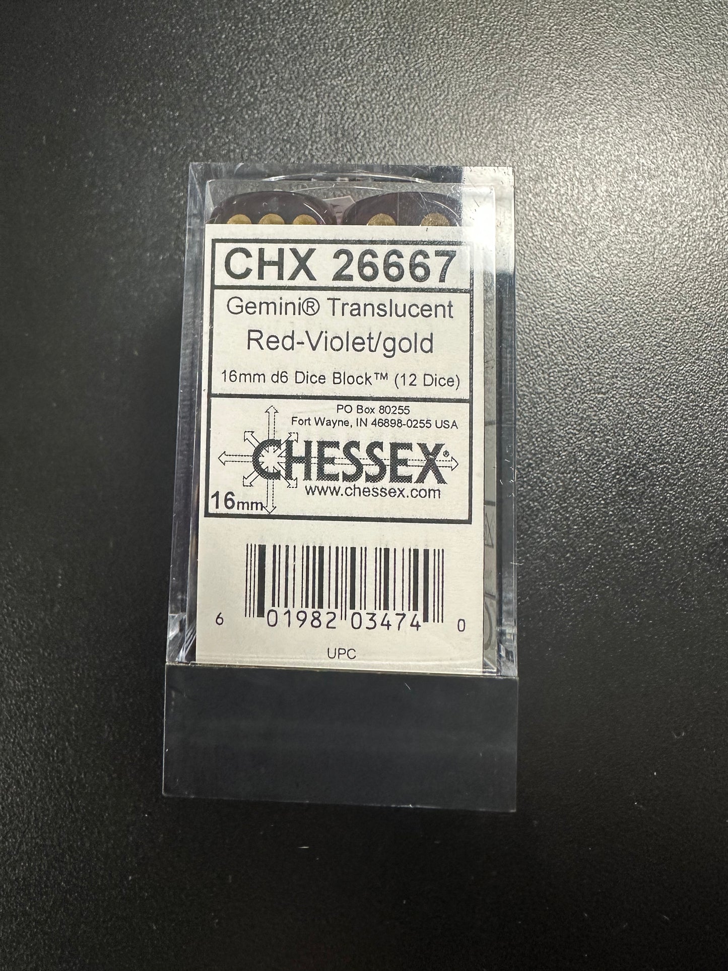 Chessex Dice - 16 mm, assorted colors