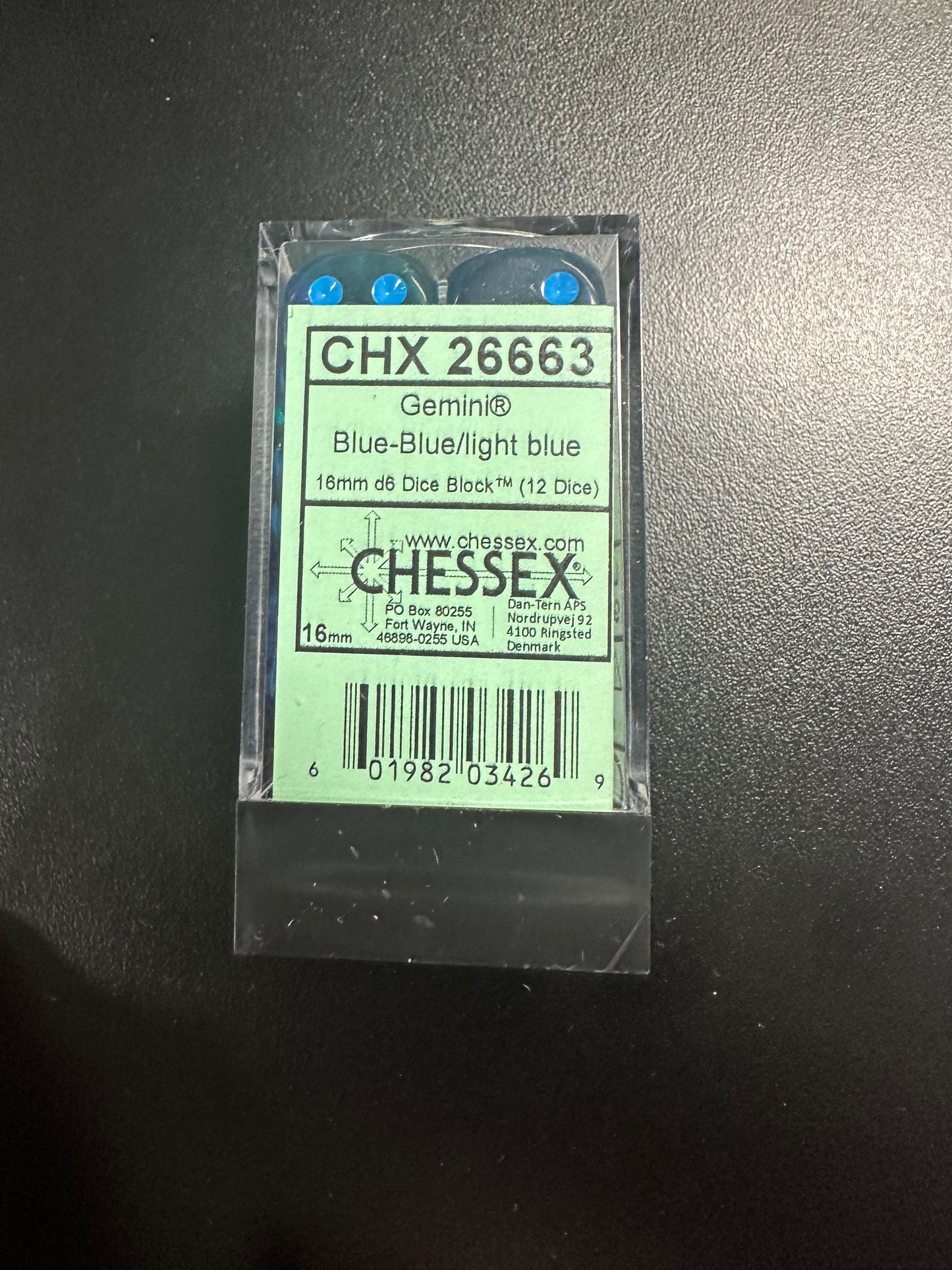 Chessex Dice - 16 mm, assorted colors
