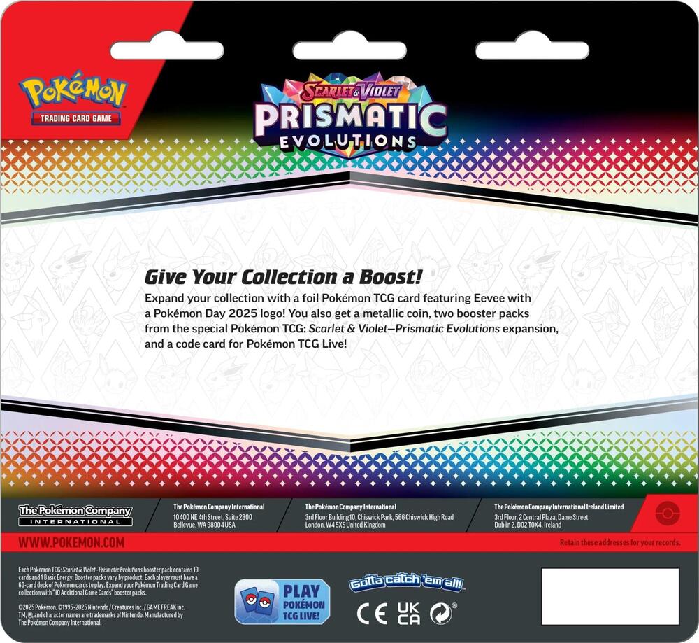 Prismatic Evolutions 2-Pack Blister with Promo and Coin