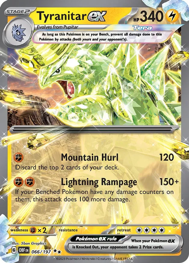 Tyranitar EX 066/197 - Scarlet and Violet Obsidian Flames