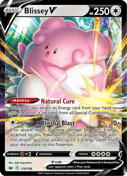 Blissey V 119/198 - Sword and Shield Chilling Reign