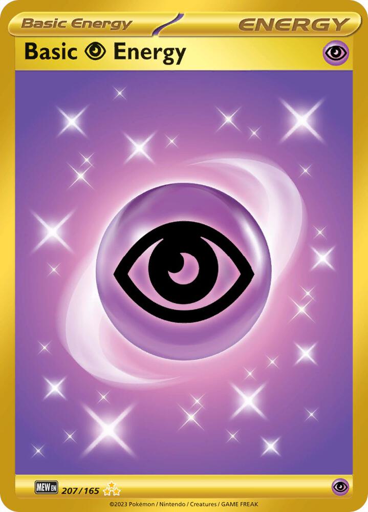 Gold Psychic Energy 207/165 - Scarlet and Violet 151