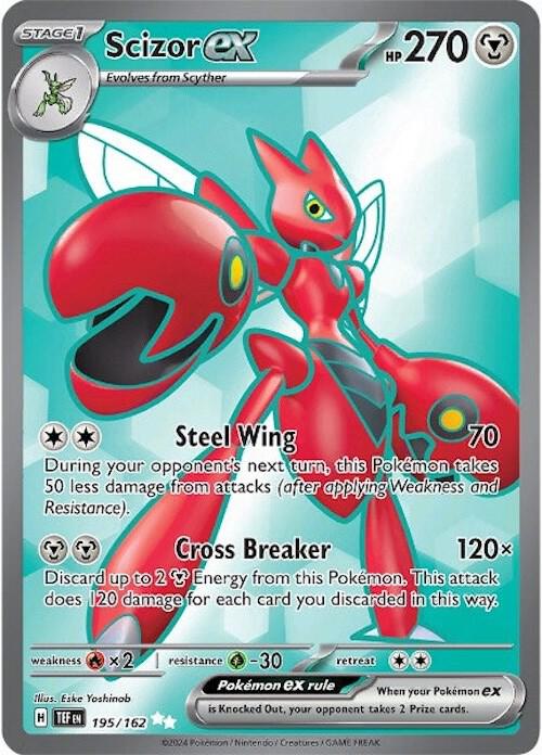 Scizor EX 195/162 - Scarlet and Violet Temporal Forces